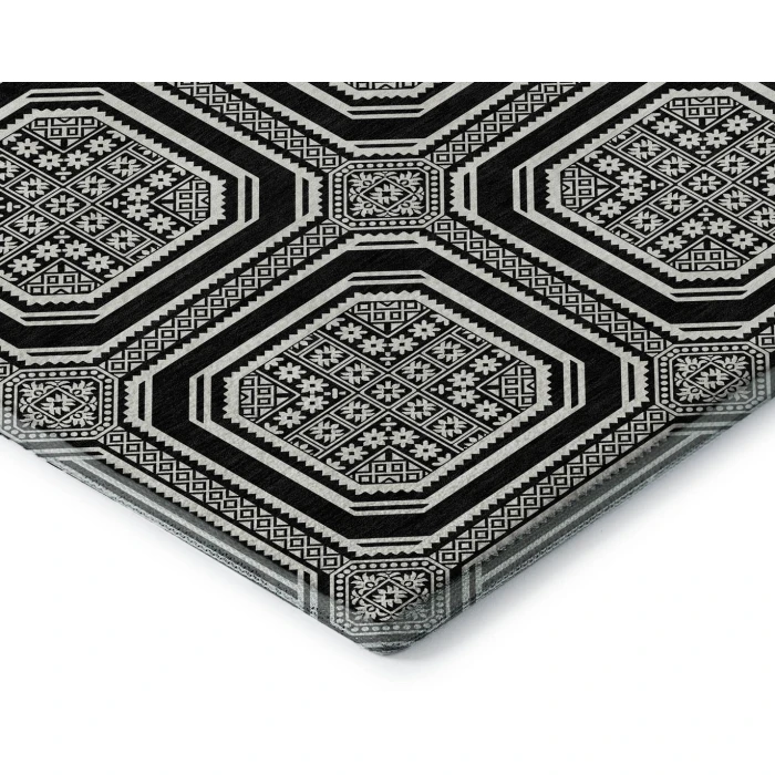Addison Mayfield Black AMF1451 2ft. 3in. x 7ft. 6in. Rect. Rug