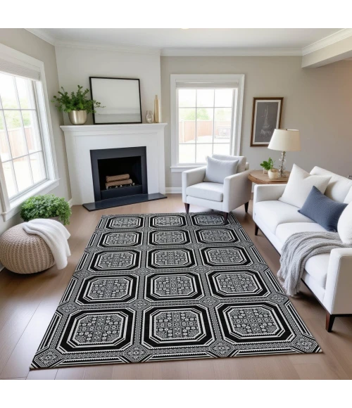 Addison Mayfield Black AMF1451 8ft. x 10ft. Rect. Rug