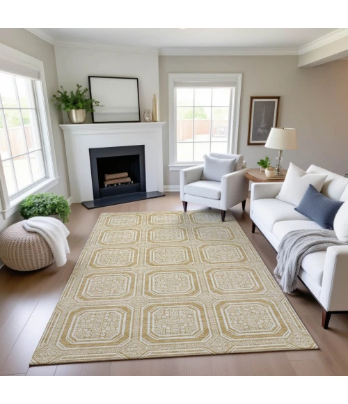 Addison Mayfield Gold AMF1451 2ft. 3in. x 7ft. 6in. Rect. Rug