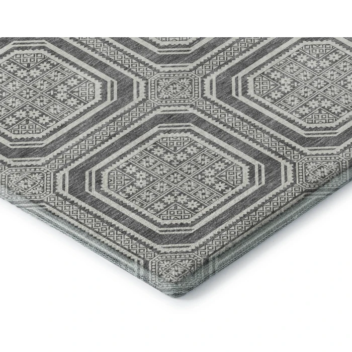 Addison Mayfield Gray AMF1451 - 8ft. Round Rug