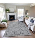 Addison Mayfield Gray AMF1451 - 8ft. Round Rug