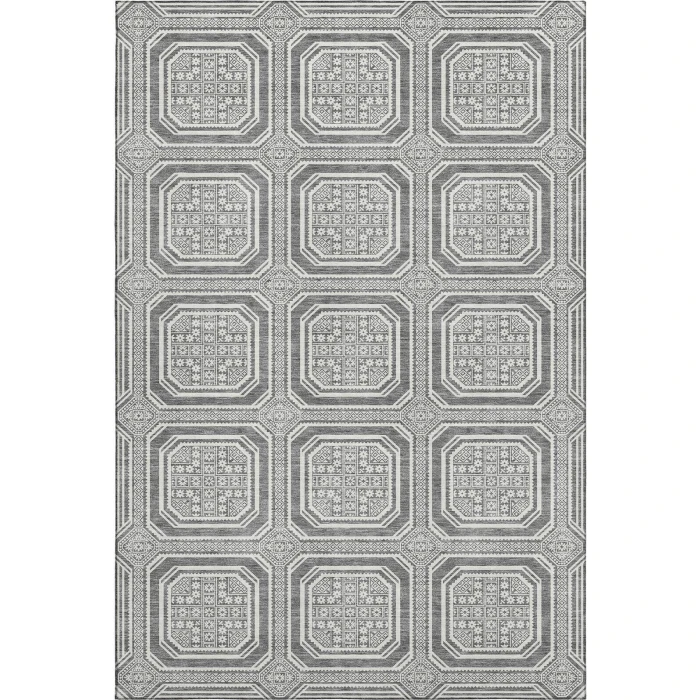 Addison Mayfield Gray AMF1451 - 8ft. Round Rug