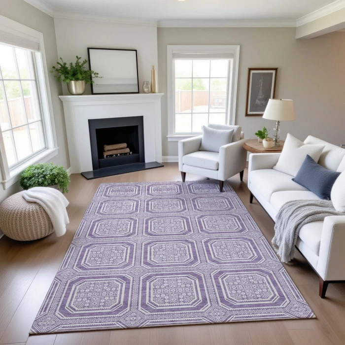 Addison Mayfield Purple AMF1451 8ft. x 10ft. Rect. Rug