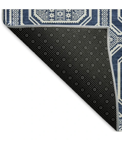 Addison Mayfield Blue AMF1451 - 8ft. Round Rug