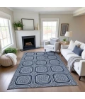 Addison Mayfield Blue AMF1451 - 8ft. Round Rug
