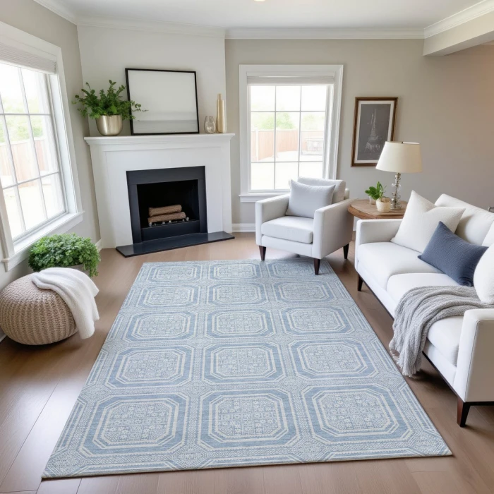 Addison Mayfield Blue AMF1451 9ft. x 12ft. Rect. Rug