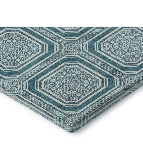Addison Mayfield Teal AMF1451 5ft. x 7ft. 6in. Rect. Rug