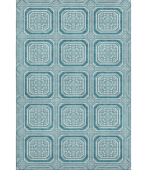 Addison Mayfield Teal AMF1451 5ft. x 7ft. 6in. Rect. Rug