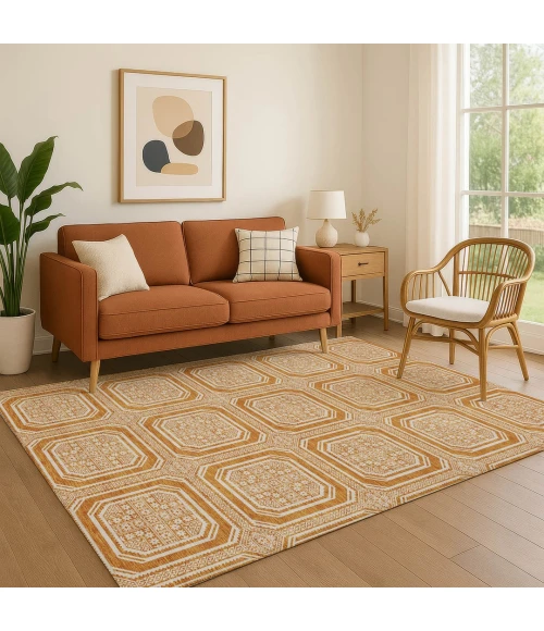 Addison Mayfield Orange AMF1451 5ft. x 7ft. 6in. Rect. Rug