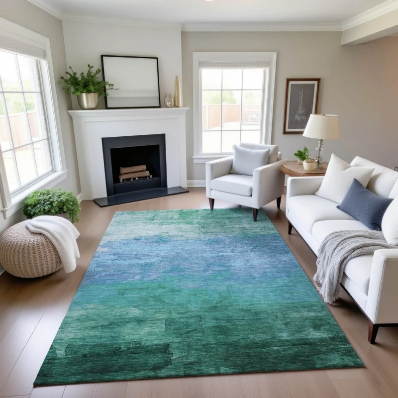 Addison Mayfield Teal AMF1465 2ft. 3in. x 7ft. 6in. Rect. Rug