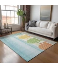 Addison Mayfield Blue AMF146 - 8ft. Round Rug