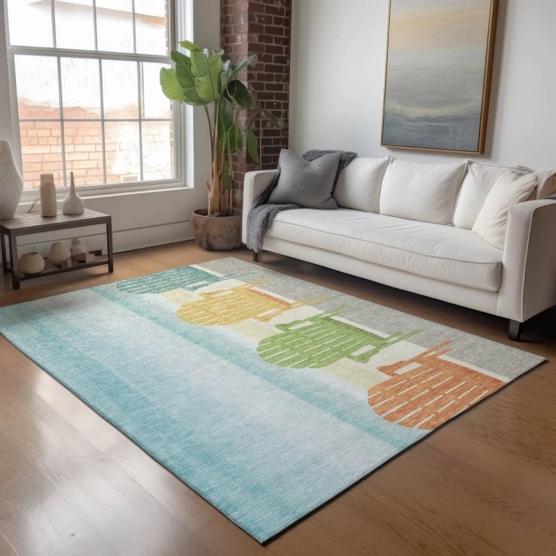 Addison Mayfield Blue AMF146 2ft. 3in. x 7ft. 6in. Rect. Rug