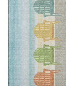 Addison Mayfield Blue AMF146 - 8ft. Round Rug