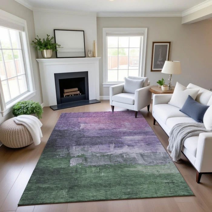 Addison Mayfield Purple AMF1473 2ft. 3in. x 7ft. 6in. Rect. Rug