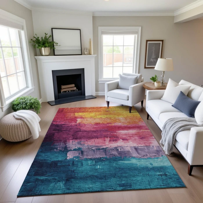 Addison Mayfield Red AMF1473 5ft. x 7ft. 6in. Rect. Rug