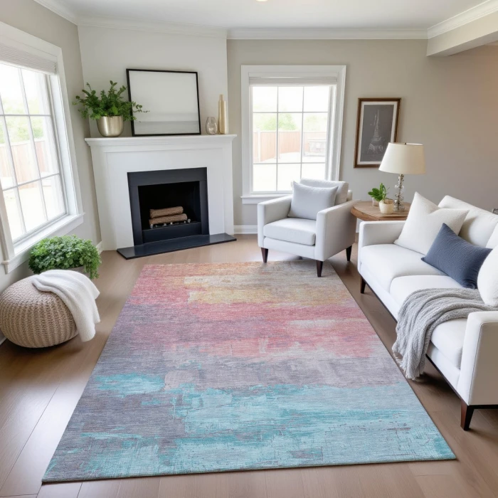 Addison Mayfield Orange AMF1473 5ft. x 7ft. 6in. Rect. Rug