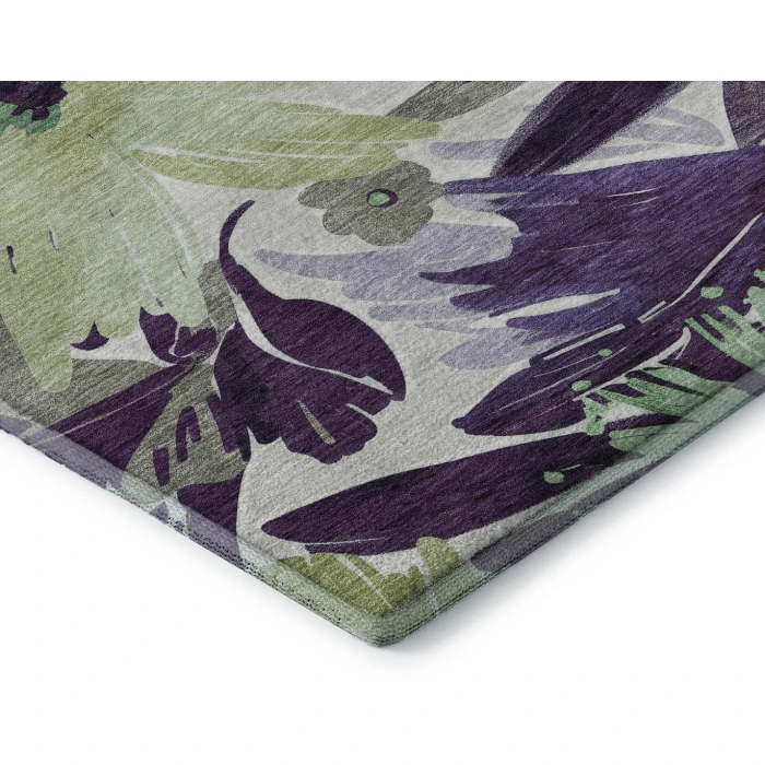Addison Mayfield Purple AMF1481 - 8ft. Round Rug