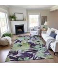Addison Mayfield Purple AMF1481 - 8ft. Round Rug