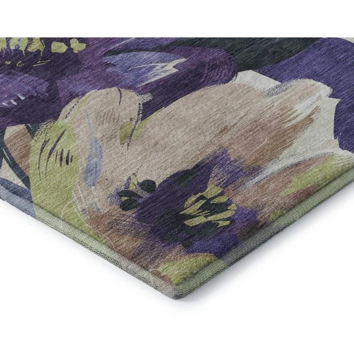 Addison Mayfield Purple AMF1487 - 8ft. Round Rug