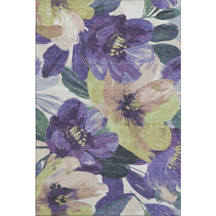 Addison Mayfield Purple AMF1487 - 8ft. Round Rug