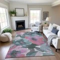 Addison Mayfield Teal AMF1487 - 8ft. Round Rug