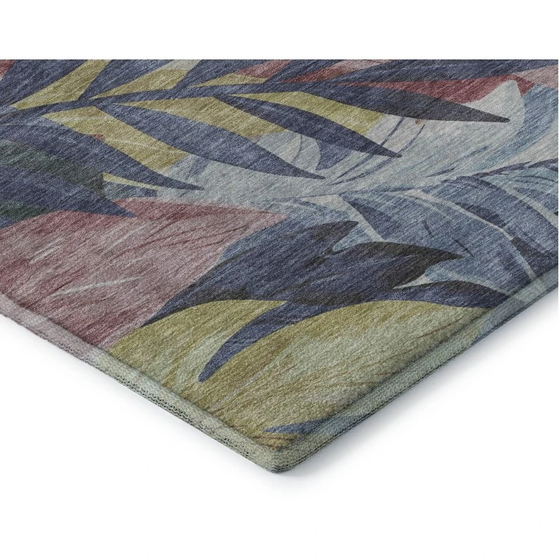 Addison Mayfield Blue AMF1493 - 8ft. Round Rug