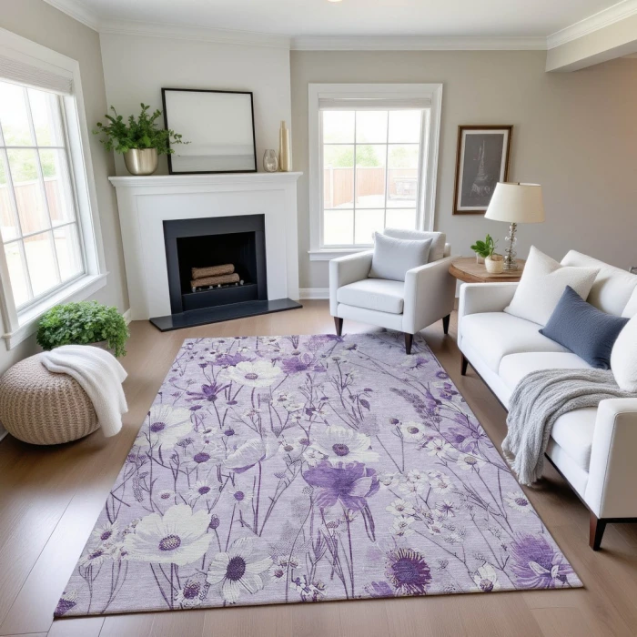 Addison Mayfield Purple AMF1500 9ft. x 12ft. Rect. Rug
