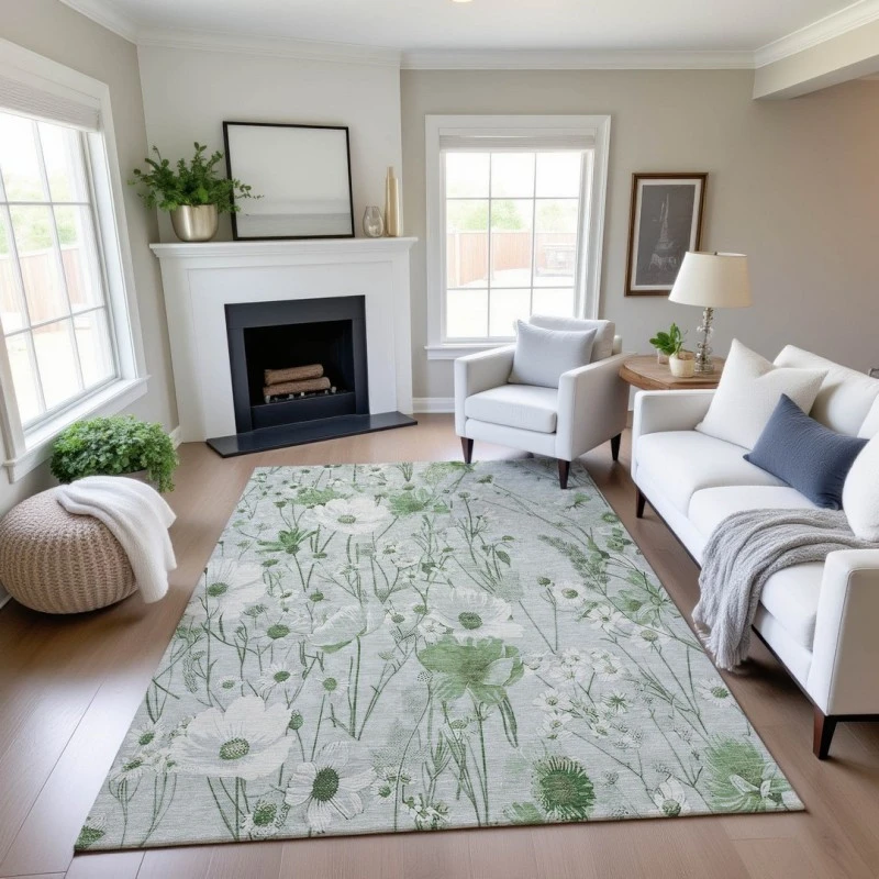 Addison Mayfield Green AMF1500 2ft. 3in. x 7ft. 6in. Rect. Rug