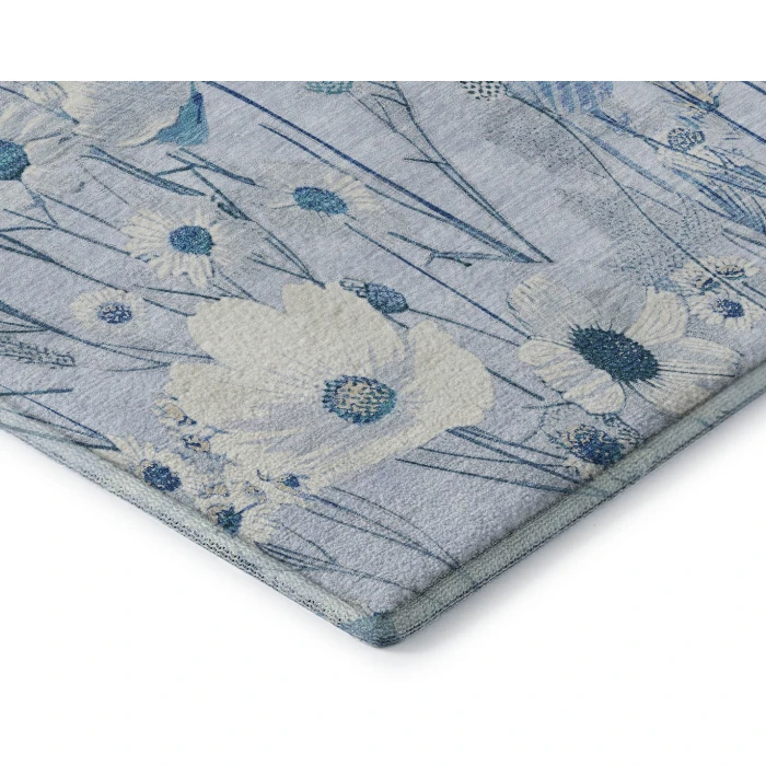 Addison Mayfield Blue AMF1500 - 8ft. Round Rug
