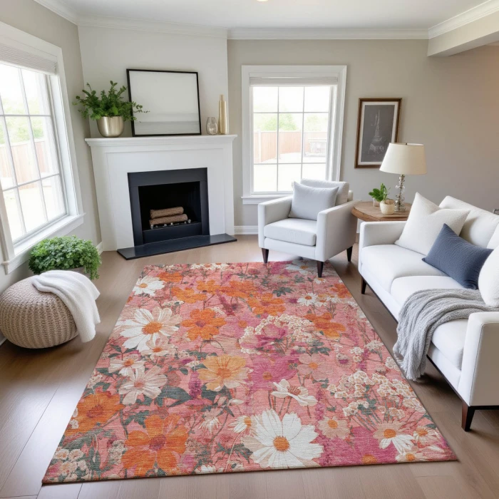 Addison Mayfield Pink AMF1506 2ft. 3in. x 7ft. 6in. Rect. Rug