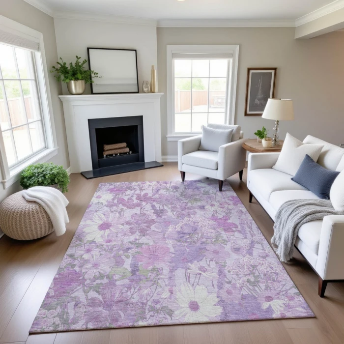 Addison Mayfield Purple AMF1506 5ft. x 7ft. 6in. Rect. Rug
