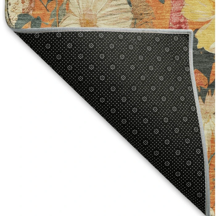Addison Mayfield Orange AMF1506 - 8ft. Round Rug