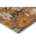Addison Mayfield Orange AMF1506 - 8ft. Round Rug