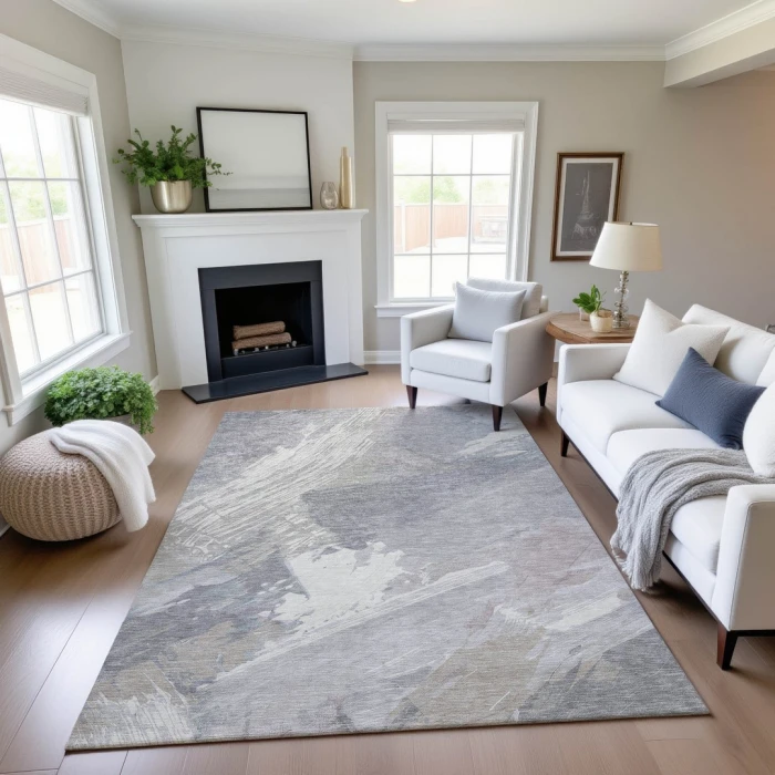 Addison Mayfield Ivory AMF1511 - 8ft. Round Rug