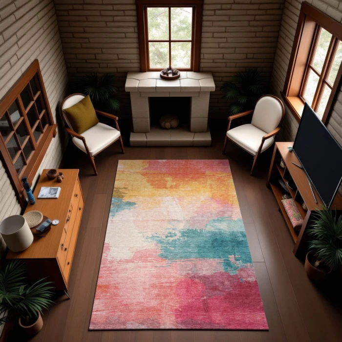Addison Mayfield Pink AMF1517 5ft. x 7ft. 6in. Rect. Rug