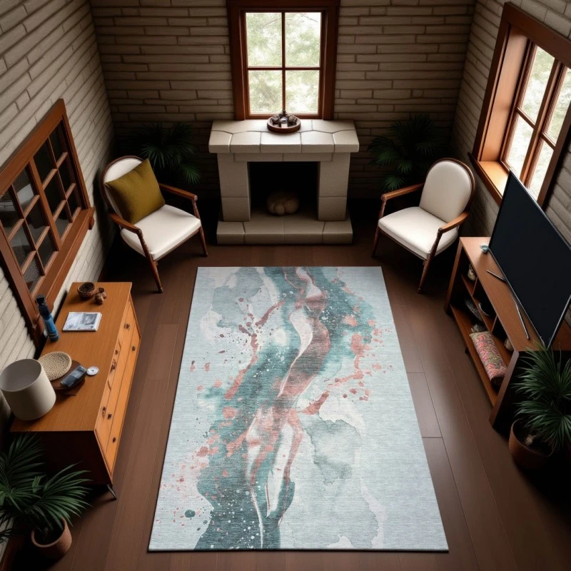 Addison Mayfield Teal AMF1523 2ft. 3in. x 7ft. 6in. Rect. Rug