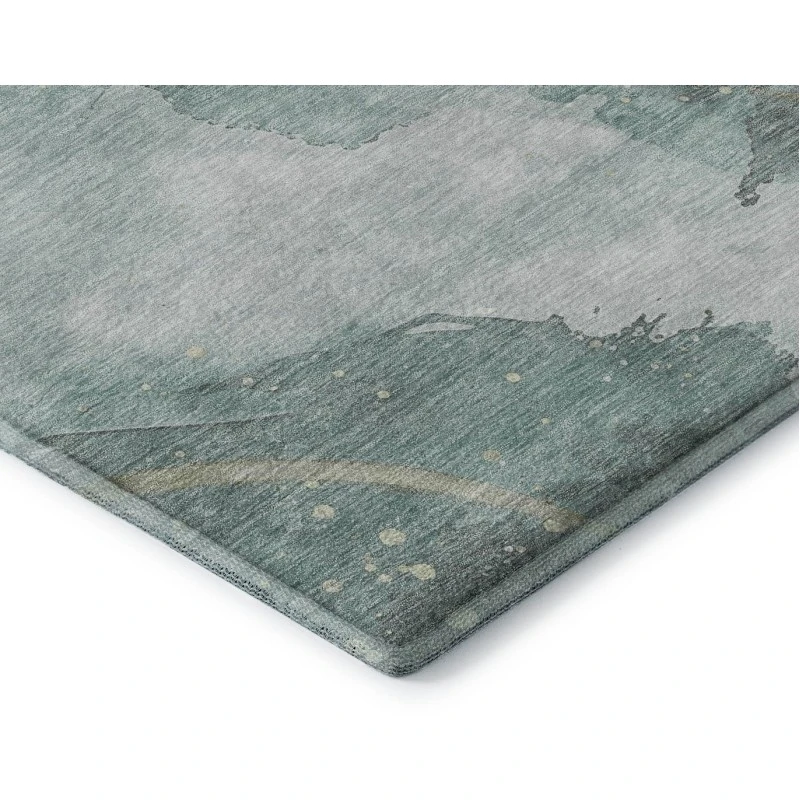 Addison Mayfield Teal AMF1529 - 8ft. Round Rug
