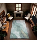 Addison Mayfield Teal AMF1529 - 8ft. Round Rug