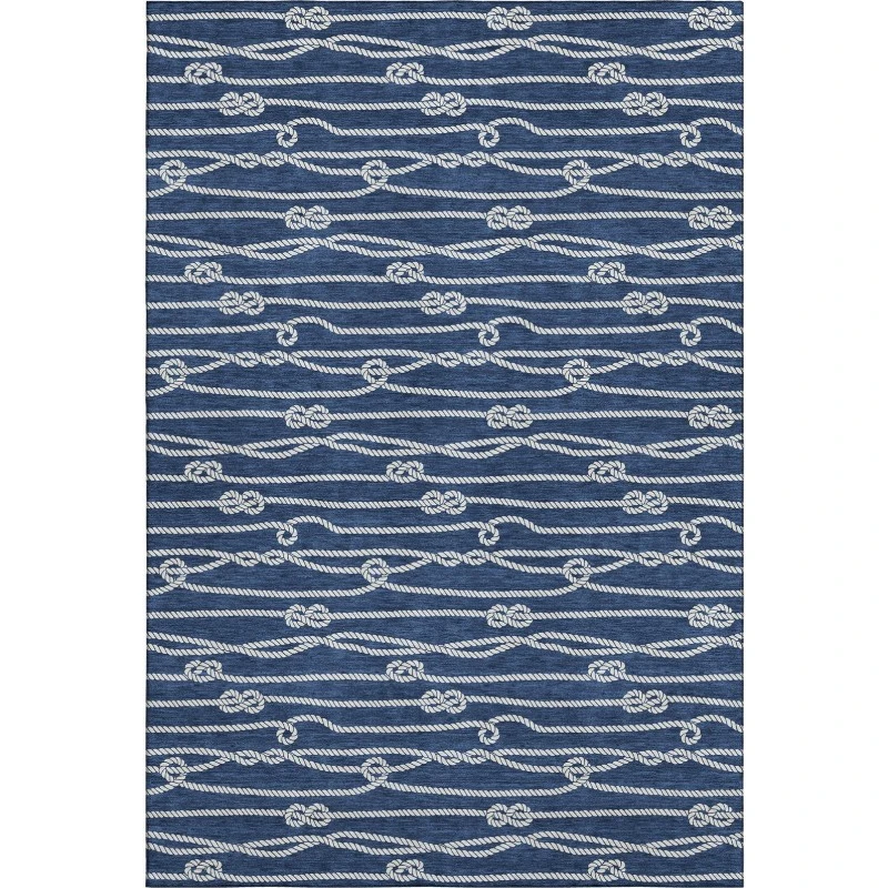 Addison Mayfield Blue AMF152 - 8ft. Round Rug