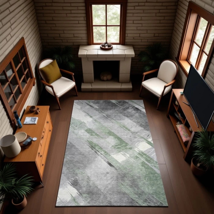 Addison Mayfield Green AMF1535 5ft. x 7ft. 6in. Rect. Rug