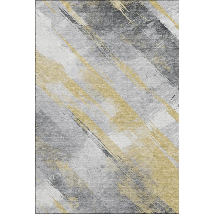 Addison Mayfield Gold AMF1535 - 8ft. Round Rug