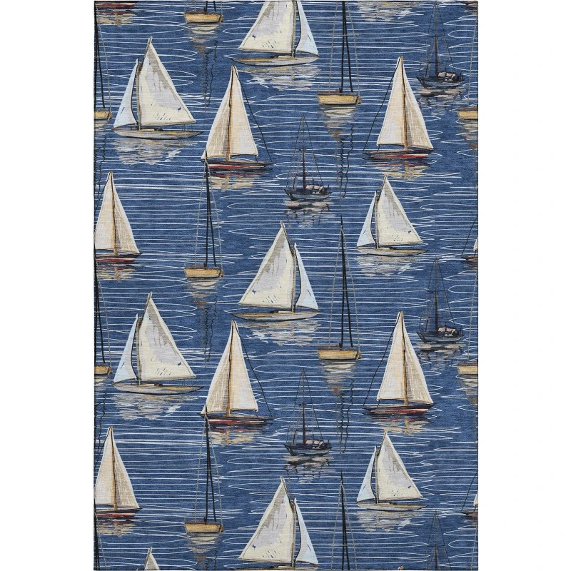Addison Mayfield Blue AMF153 5ft. x 7ft. 6in. Rect. Rug