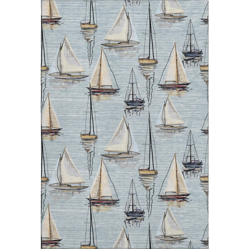 Addison Mayfield Blue AMF153 5ft. x 7ft. 6in. Rect. Rug