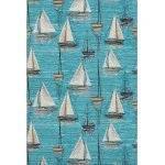 Addison Mayfield Teal AMF153 5ft. x 7ft. 6in. Rect. Rug