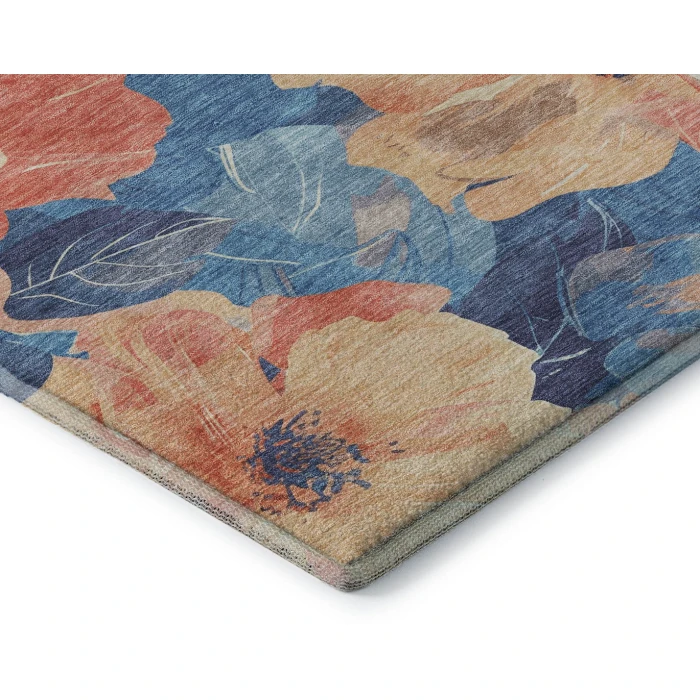 Addison Mayfield Orange AMF1542 - 8ft. Round Rug