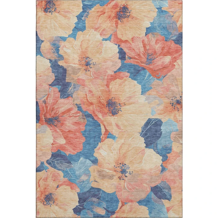 Addison Mayfield Orange AMF1542 - 8ft. Round Rug