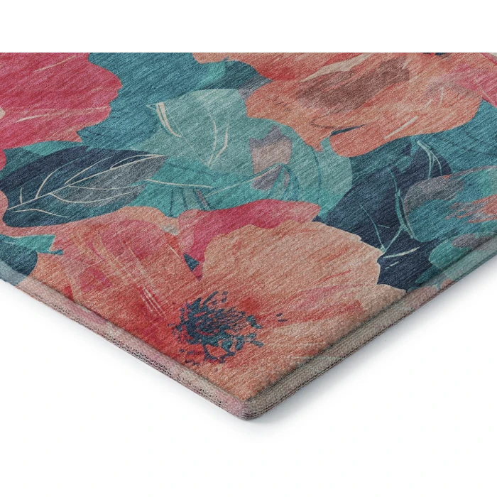 Addison Mayfield Orange AMF1542 - 8ft. Round Rug
