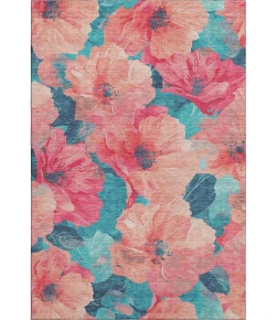 Addison Mayfield Orange AMF1542 - 8ft. Round Rug
