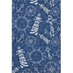 Addison Mayfield Blue AMF154 - 8ft. Round Rug