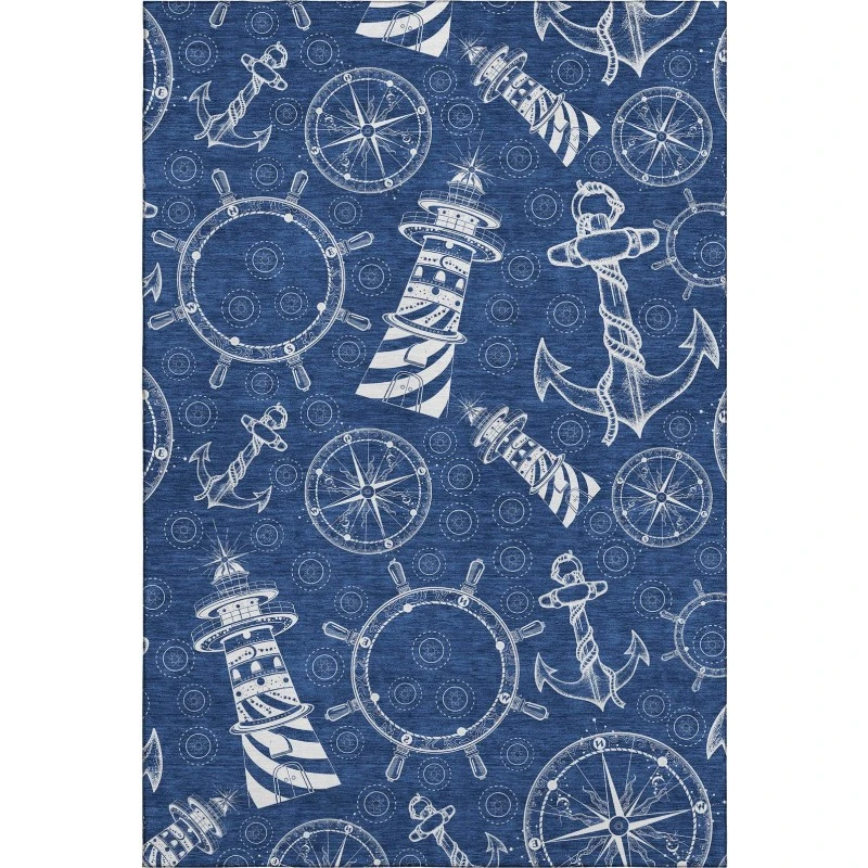 Addison Mayfield Blue AMF154 5ft. x 7ft. 6in. Rect. Rug